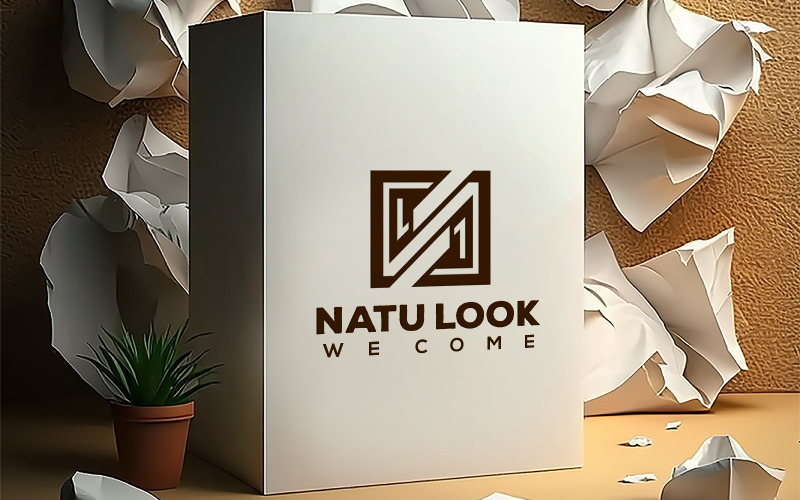White paper mockup_paper logo mockup_cardboard mockup_delivery box mockup_shipping box mockup