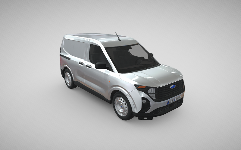 All-New Ford Transit Courier Trend 3D Model Showcasing