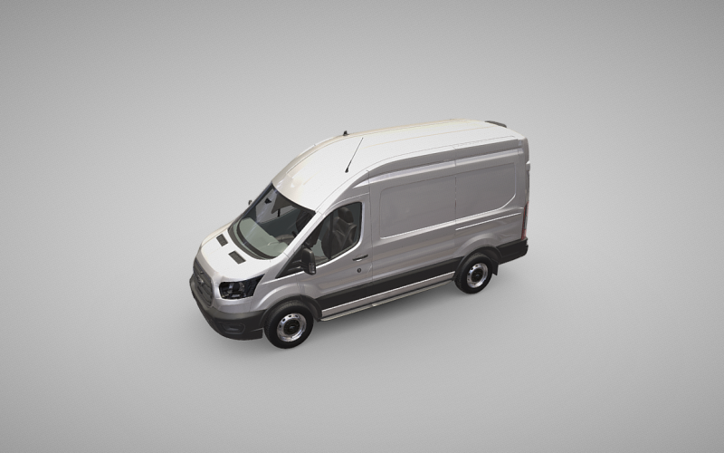 Ford Transit H2 330 L2 Modelo 3D - Representação Profissional de Van Comercial