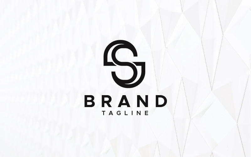 Letter S of SS minimaal logo ontwerpsjabloon