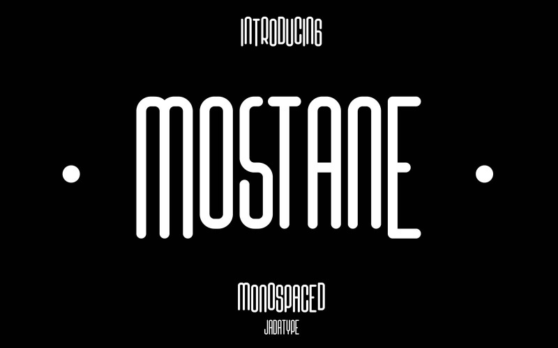 Mostane - Police latine et cyrillique