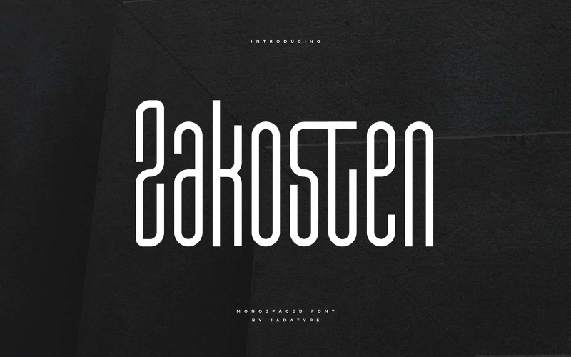 Zakosten - Modern Sans Serif