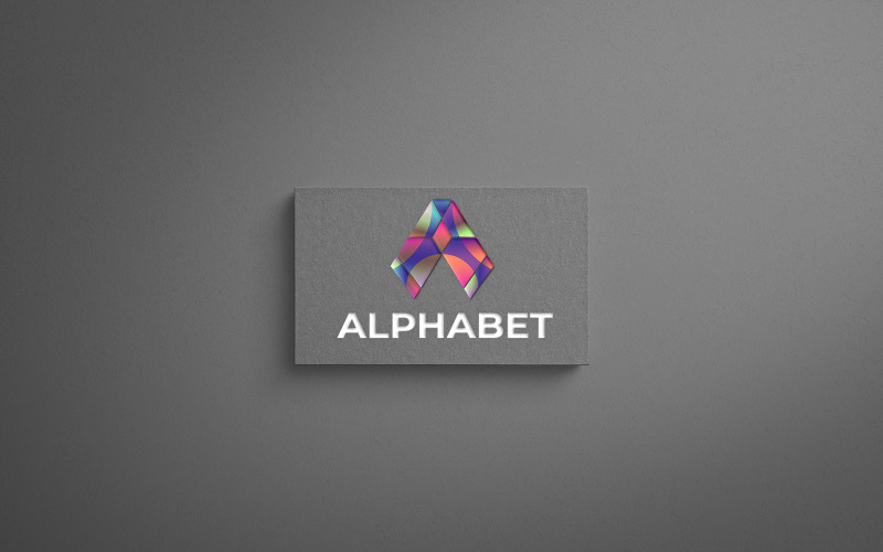 Alfabeto Um Logotipo. Logotipo da empresa