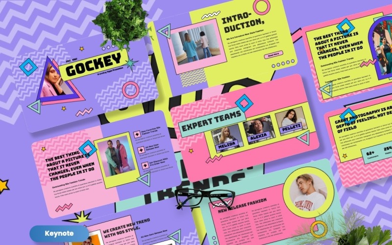 Gockey - Modello keynote delle tendenze degli anni '90
