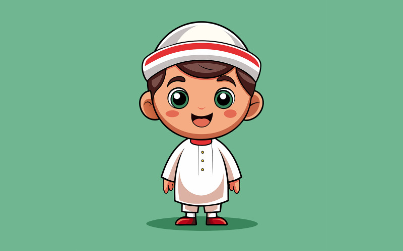 Lindo diseño de niño pequeño Ramadán 22