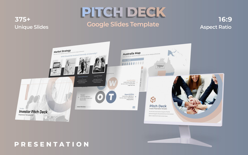 Інвестор - шаблон Google Slides Pitch Deck