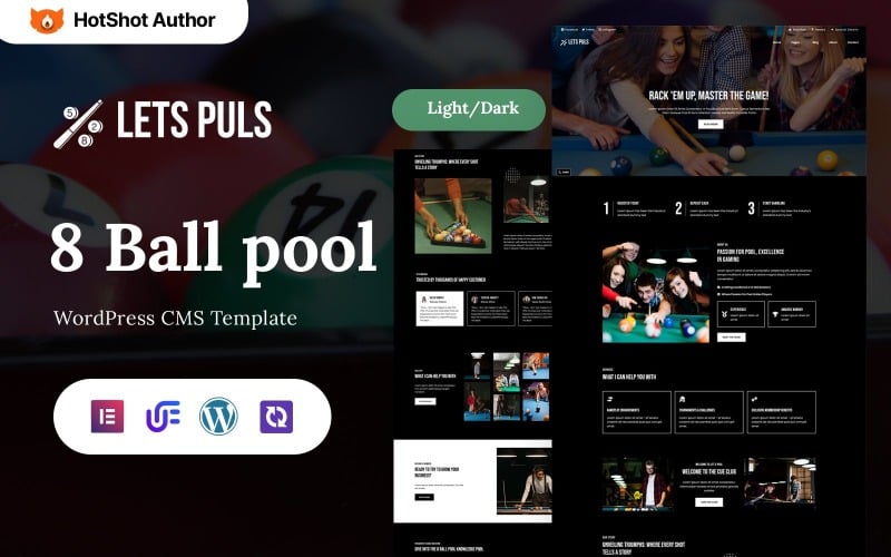 Lets Puls - Thème WordPress Elementor de Billiard Club