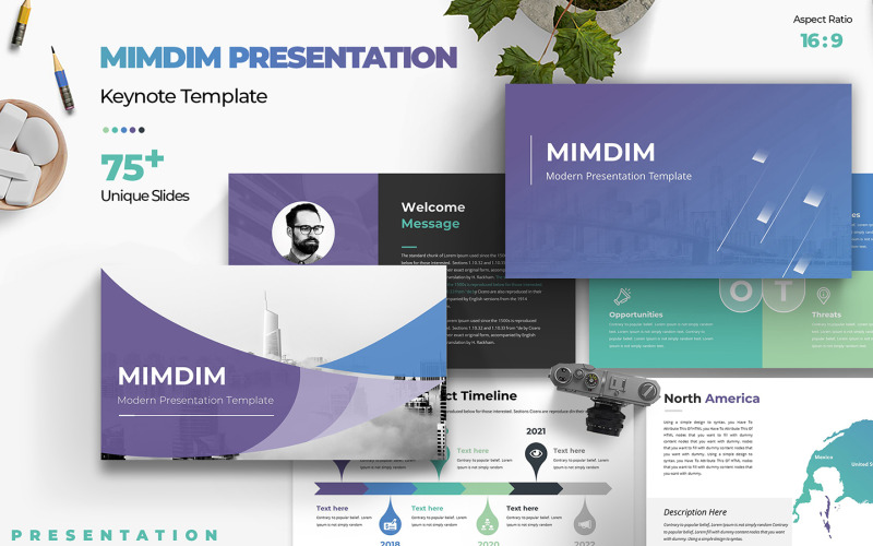 MimDim-presentatie Keynote-sjabloon