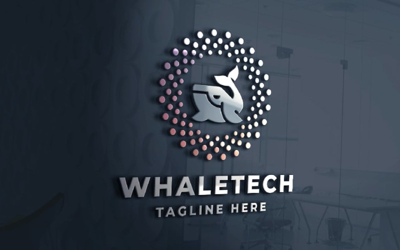 Walvis Tech Pro Logo sjabloon