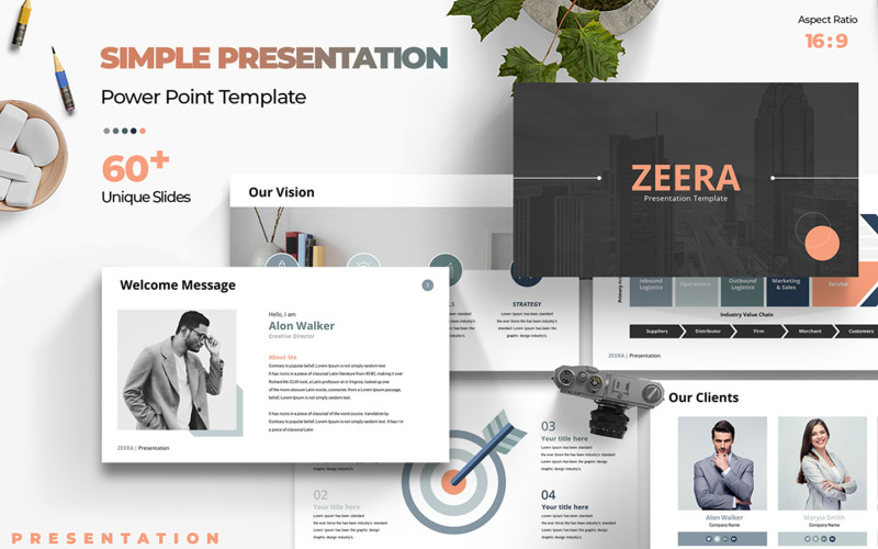 Zeera Prezentace PowerPoint šablony