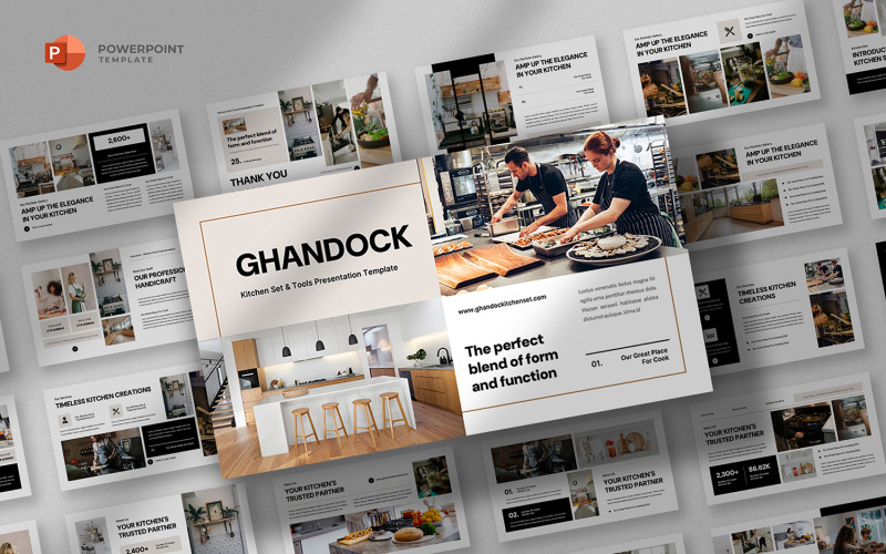 Ghandock - modelo de Powerpoint de cozinha