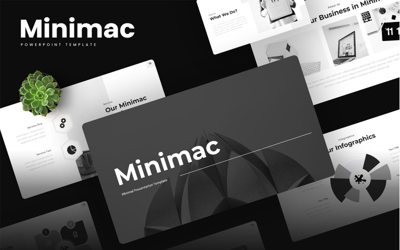 Minimac: Modello PowerPoint Minimale - TemplateMonster