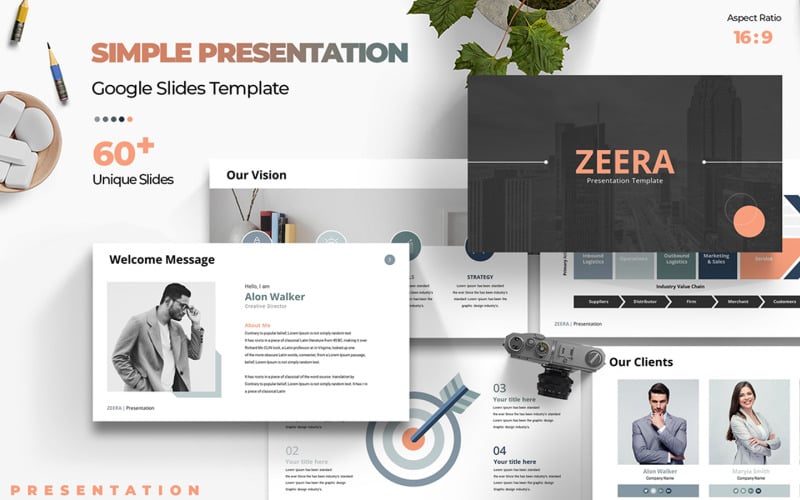Zeera-Präsentation Google Slides-Vorlage