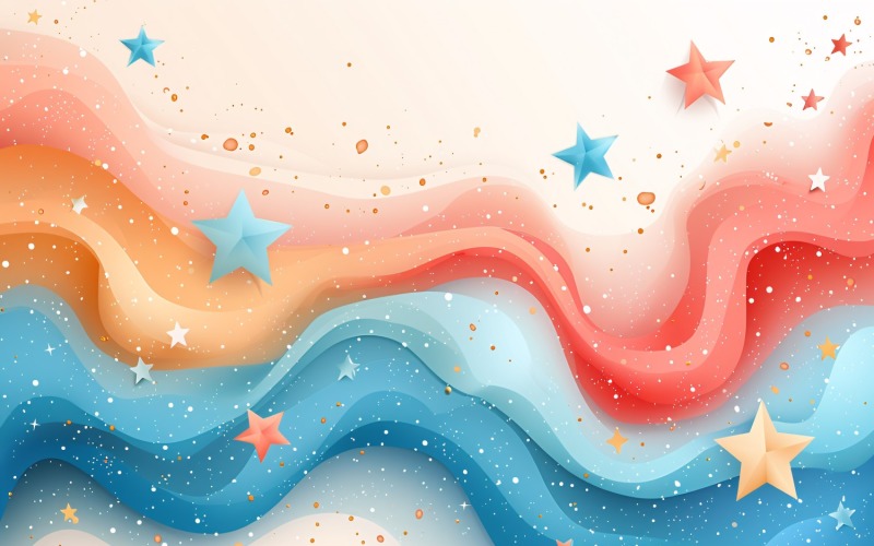 Ramadan Kareem gratulationskort banner affisch design med flerfärgad stjärna och bakgrund
