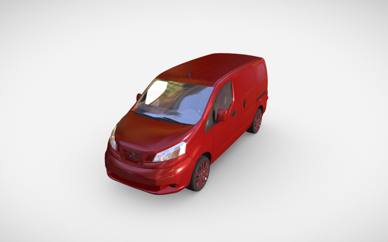 Nissan NV200: Versatile 3D Model for Professional Visualization