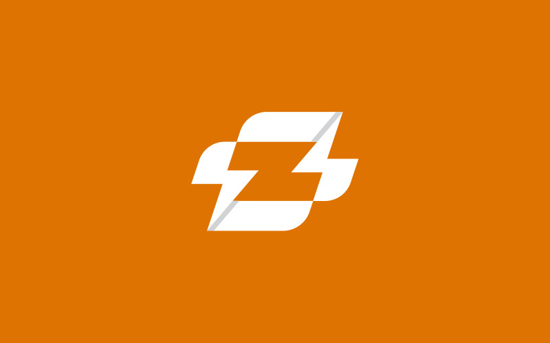 Буква Z Вольт или шаблон дизайна логотипа напряжения