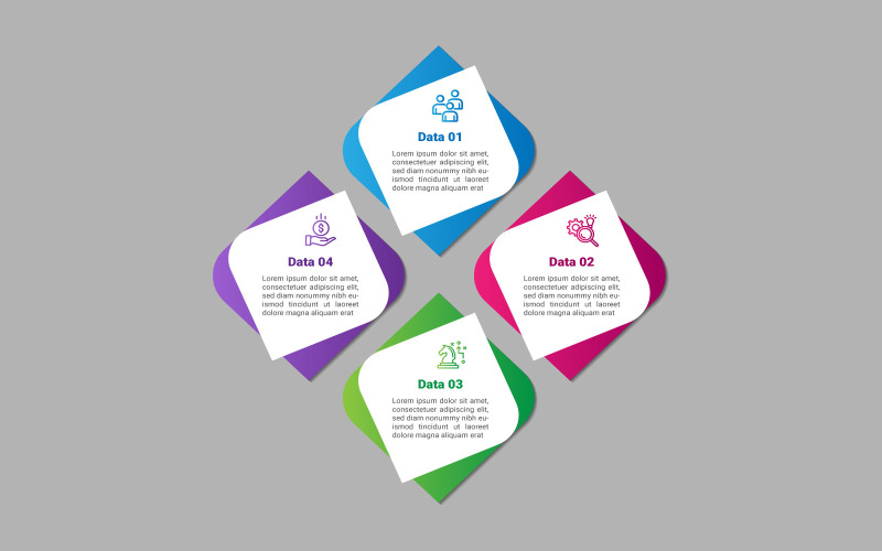Diseño infográfico vectorial paso a paso.