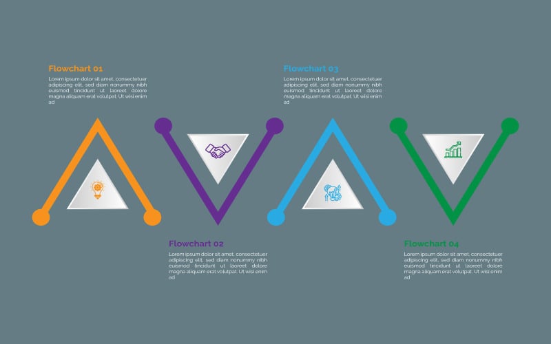 Élément d'infographie vectorielle étape par étape gratuit.