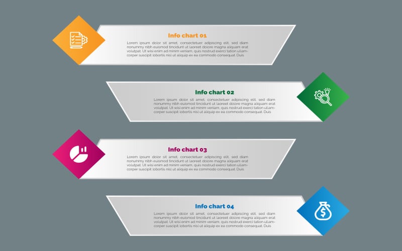 Modèle de conception de diagramme d'affaires vectoriel gratuit.