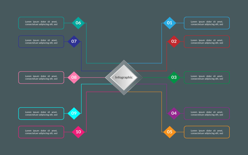 Modèle de conception infographique simple eps vectoriel gratuit.