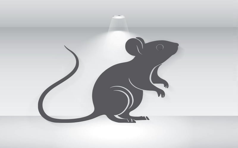 Maus Illustration Silhouette Vektorformat