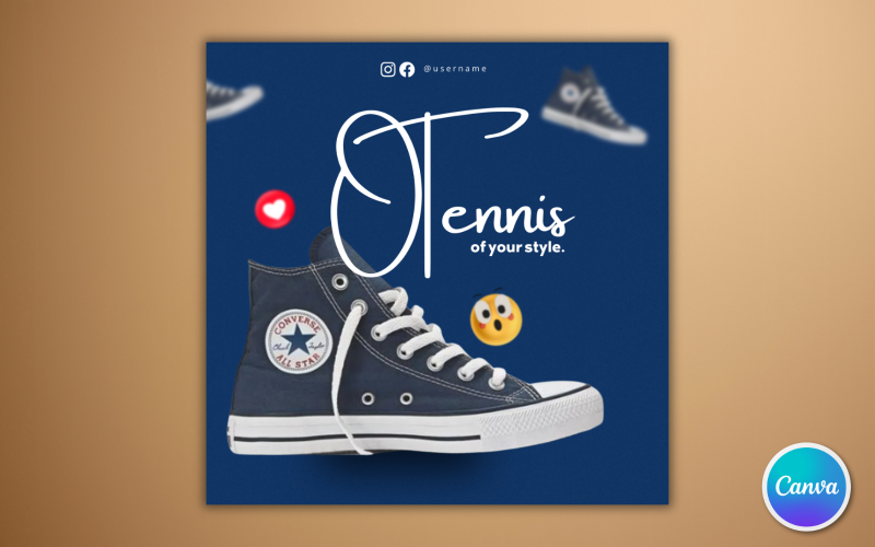 Shoe Sale Social Media Template 14 - Editable in Canva