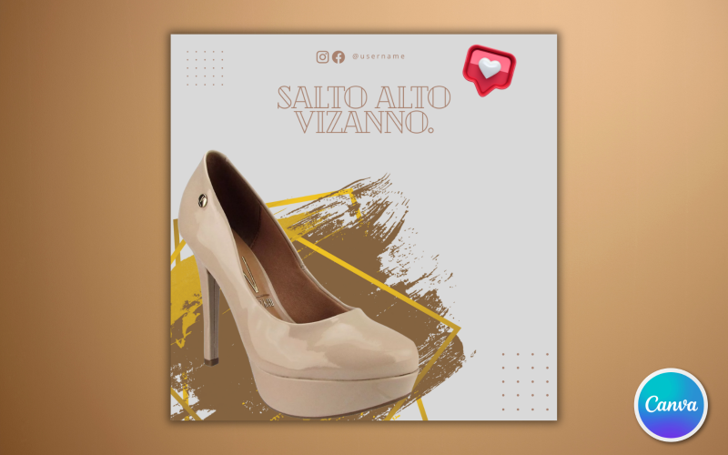 Shoe Sale Social Media Template 26 - Editable in Canva