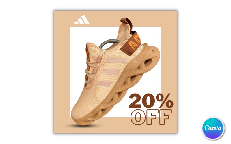 Shoe Sale Social Media Template 36 - Editable in Canva