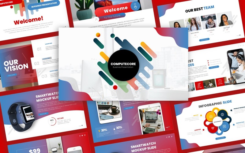 Computecore Presentation Template 397145 Templatemonster