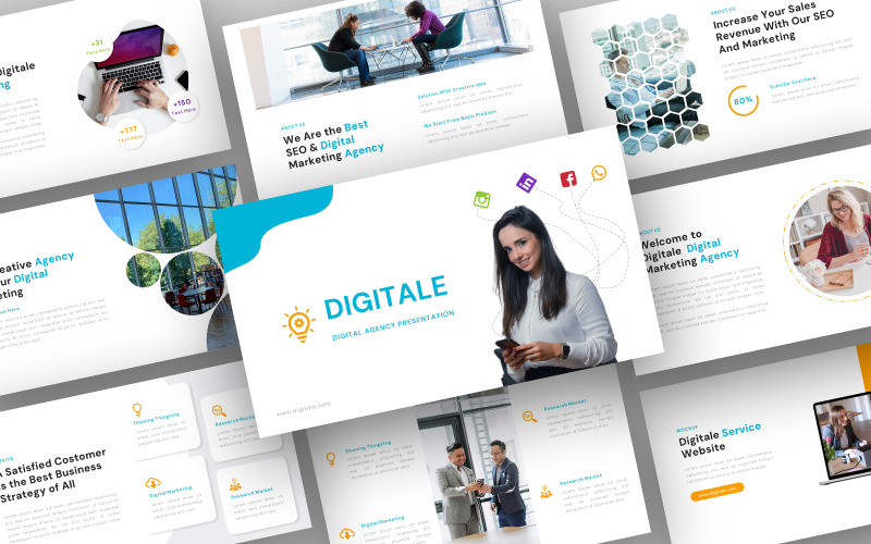 Digitale – 数字机构 PowerPoint 模板