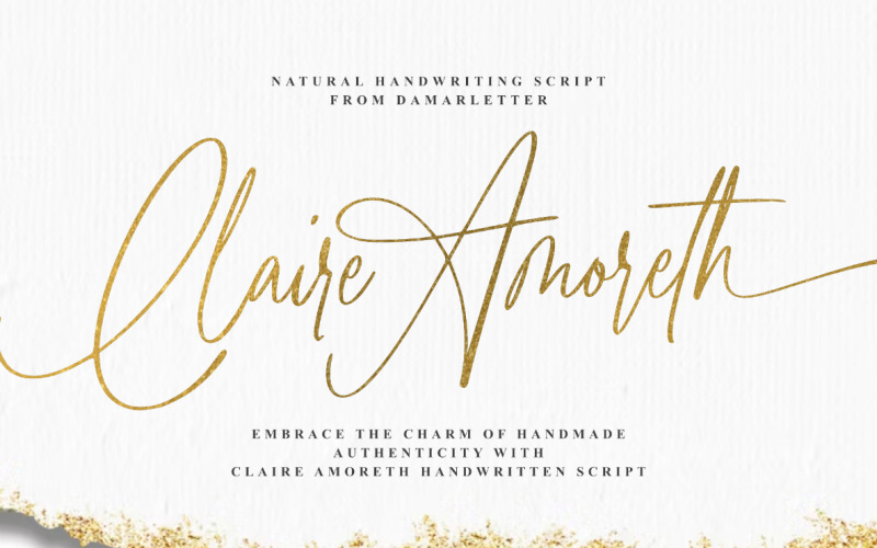 Guión manuscrito de Claire Amoreth