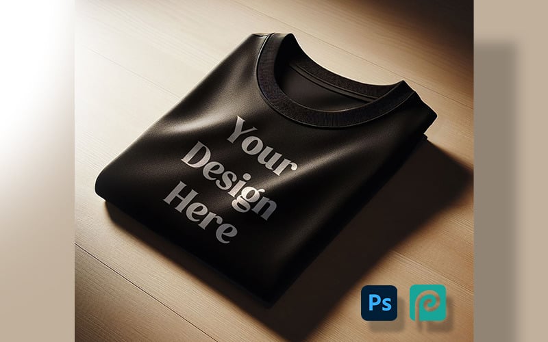 T 恤样机 – 适用于 Photoshop 的逼真高级 T 恤样机模板