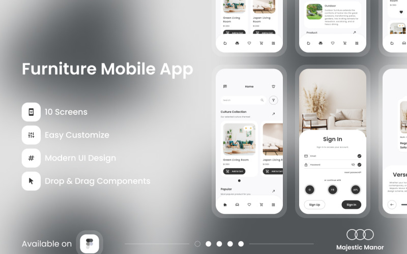 Majestic Manor - Application mobile de meubles