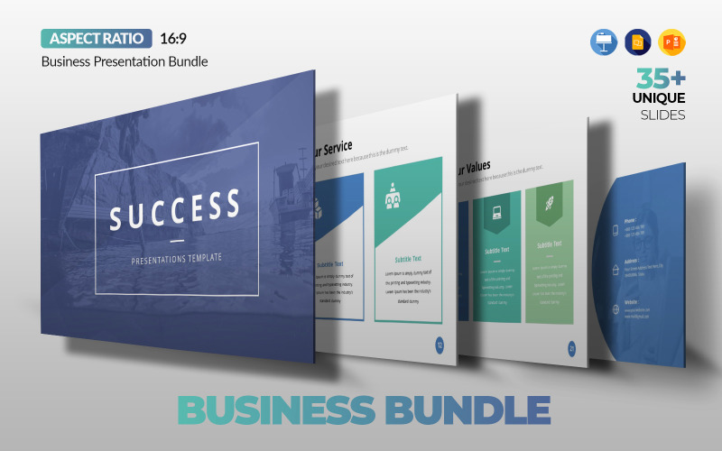 Pacote de apresentação corporativa de sucesso