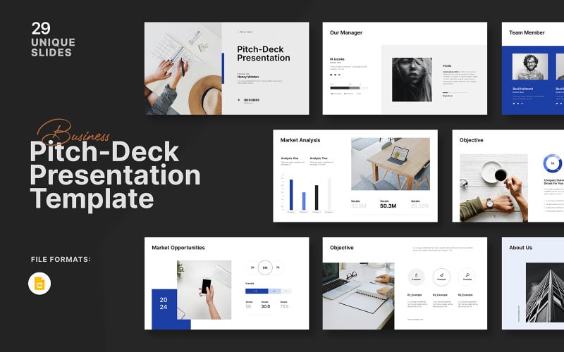 Business Pitch Deck Digital Googleslide-presentation