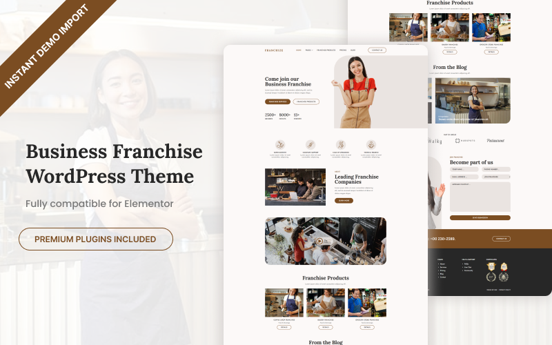 Franšíza - Obchodní franšíza Téma WordPress