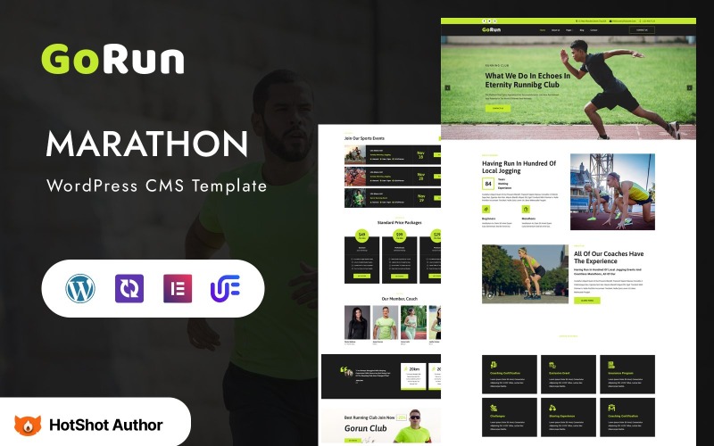 GoRun – Thème WordPress Elementor polyvalent pour événement sportif marathon