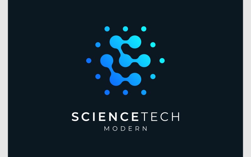 Molécula Ciencia Tecnología Letra LC Logo