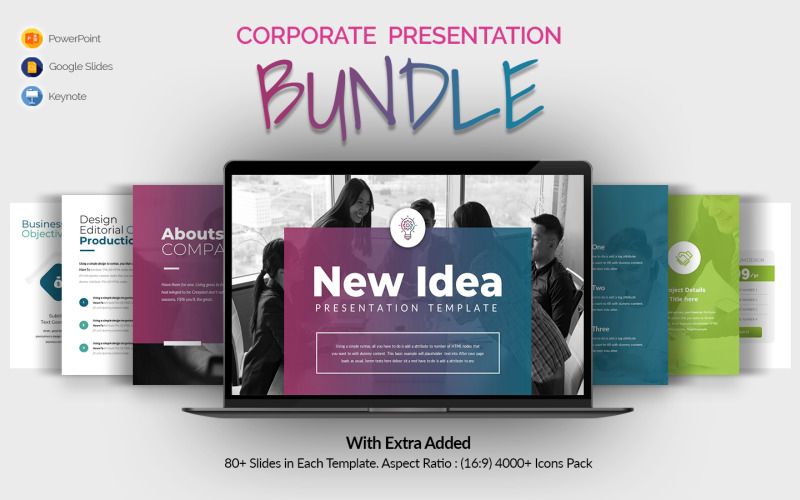 New Corporate Presentation Bundle #397313 - TemplateMonster