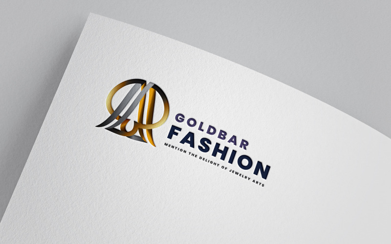 Royal Gold mode logotyp mall