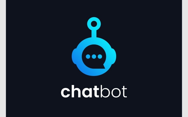 Logo robota wiadomości chat bot