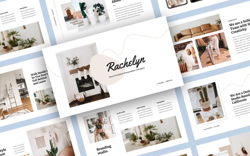 Rachelyn - Modello PowerPoint per linee guida del marchio