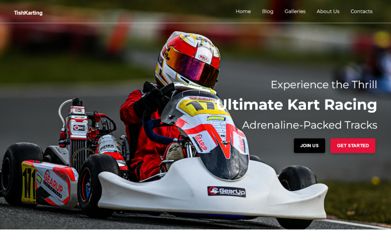 TishKarting - тема WordPress для картингу