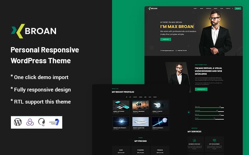 Broan - Tema WordPress responsivo pessoal