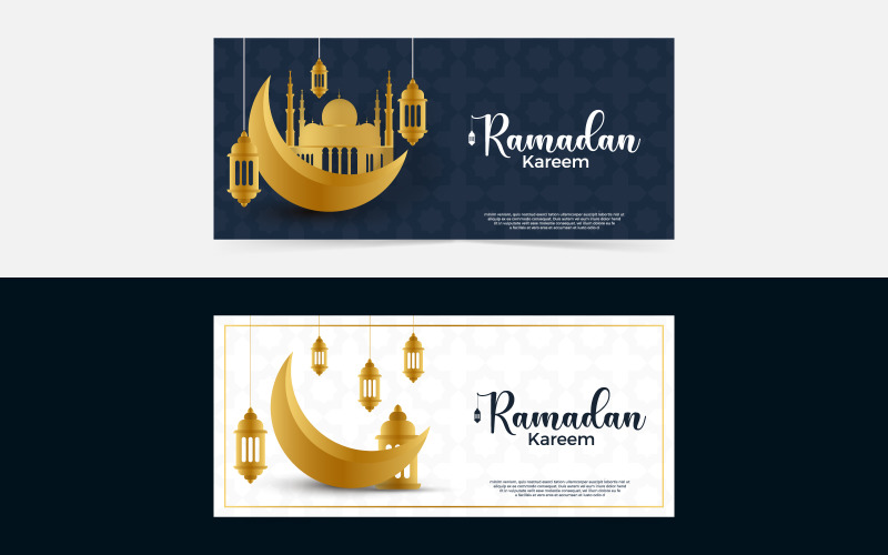 Projekt tła plakatu Ramadan Kareem