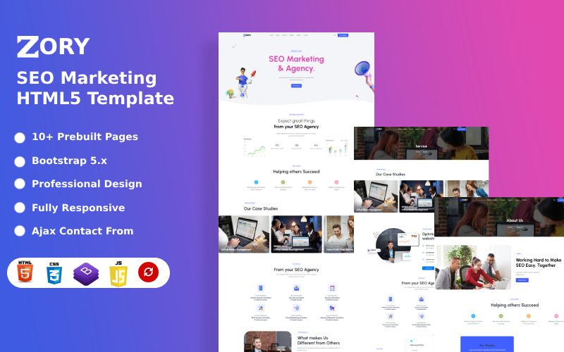 Zory - SEO Marketing HTML5 šablona