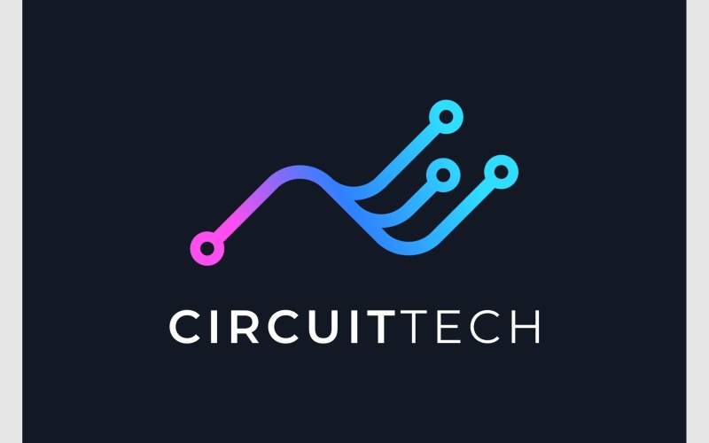 Logotipo da tecnologia eletrônica do circuito