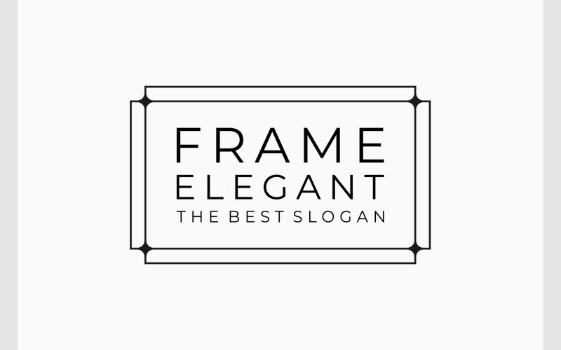 Frame Border Luxusní Minimalistické Logo
