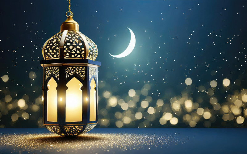 Fröhliche Ramadan-Kareem-Hintergrundillustration