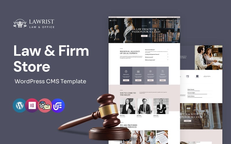 Lawrist - Hukuk Bürosu ve Avukat WordPress Elementor Teması